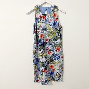 Tommy Bahama x Disney Jungle Jubilee Linen Dress Blue Size XS